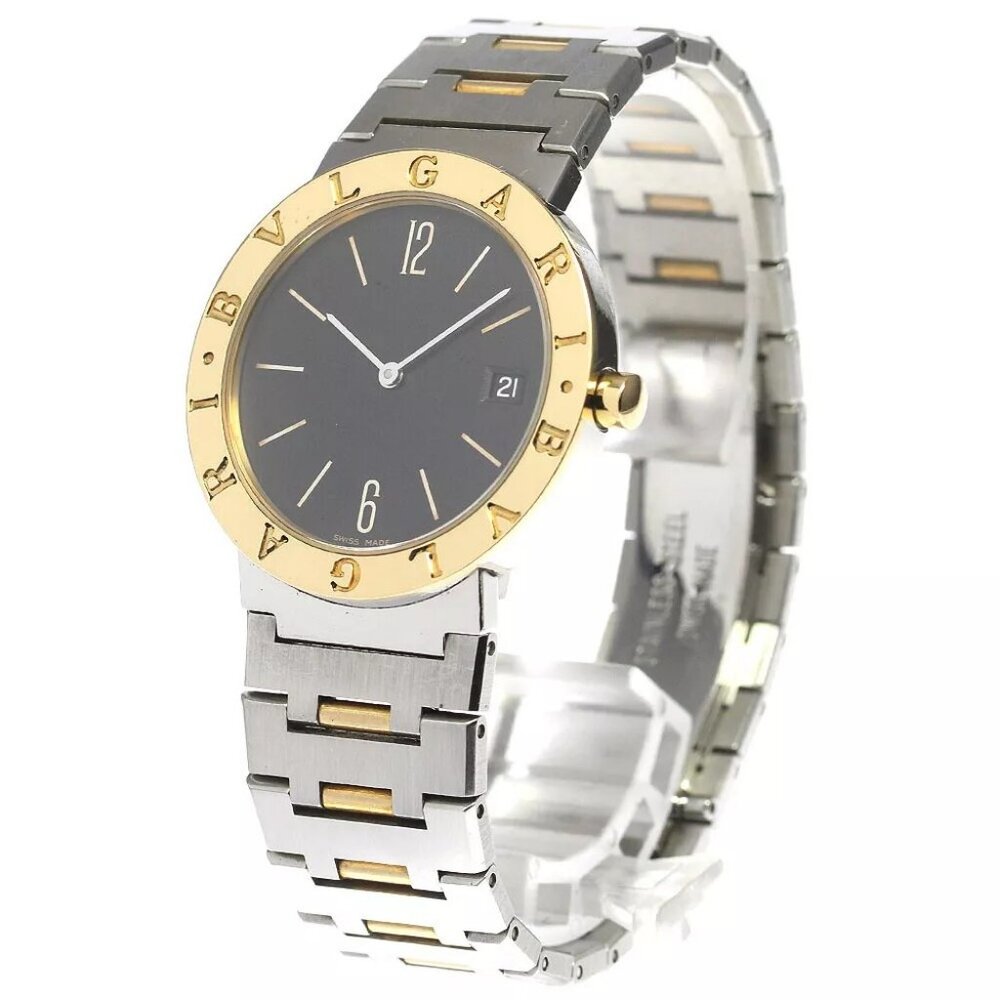 BVLGARI BVLGARIBVLGARI BB33SG Date black Dial Quartz Men's Watch